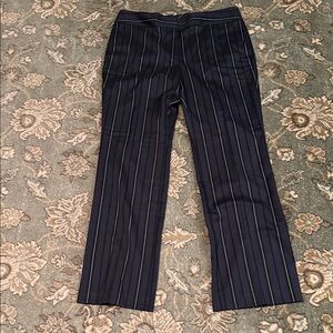 Ann Taylor Navy Pinstripe Pants